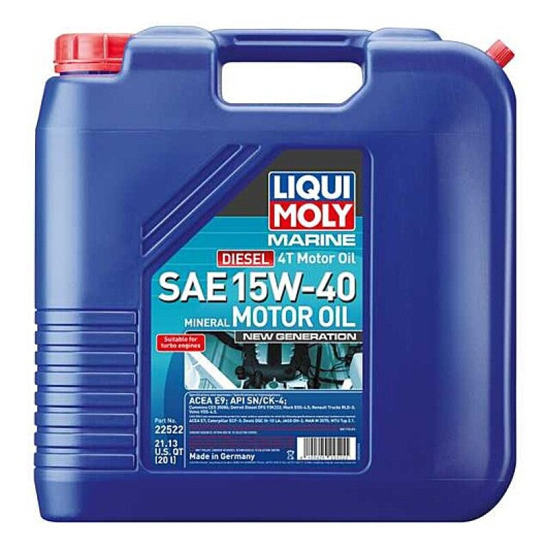 LIQUI MOLY 20L Marine 4T New Generation Motor Oil SAE 15W40-thumbmail-1