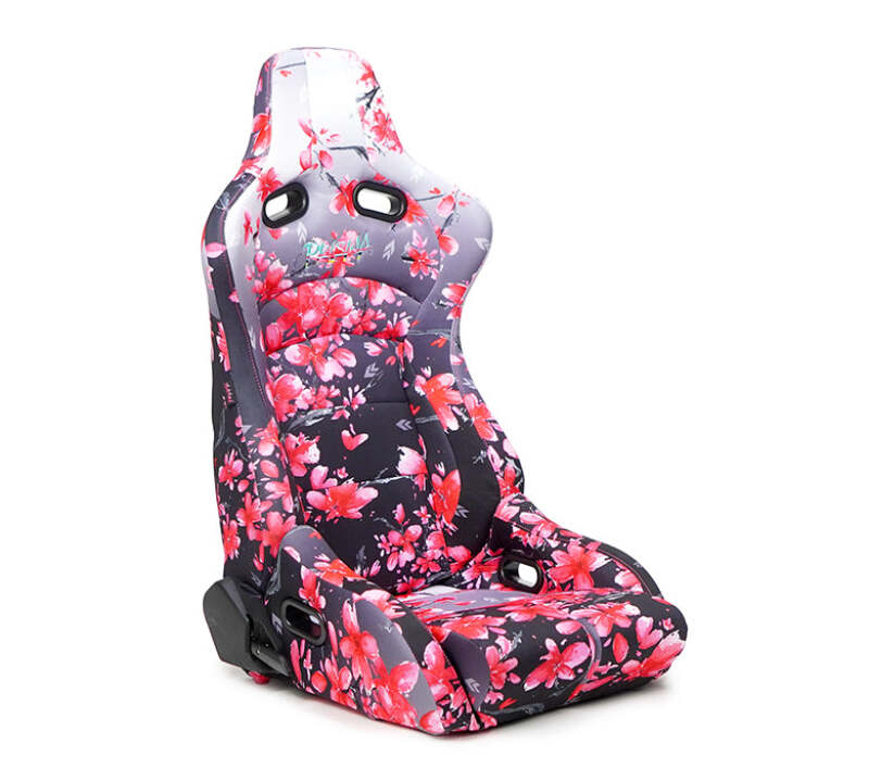 NRG Prisma Lab Reclinable Bucket Racing Seat - Pair (Sakura Print)-thumbmail-1
