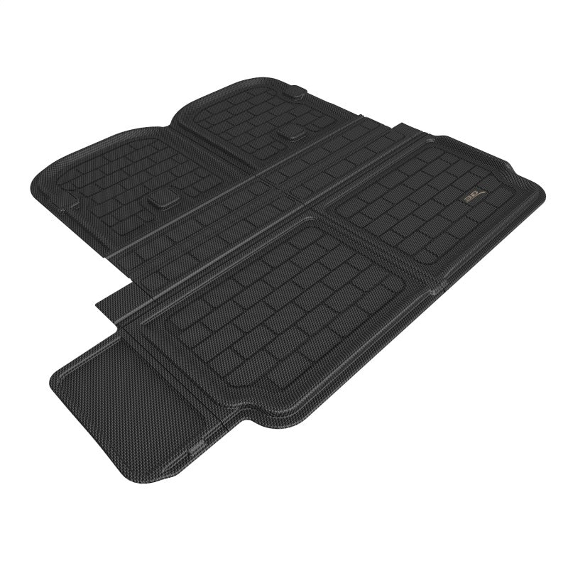 3D Maxpider 2022 Tesla Model X Behind 2nd Row Cross Fold Kagu Black Cargo Liner-thumbmail-1