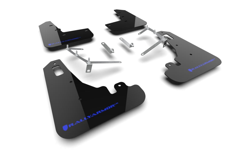 Rally Armor 2022+ Subaru BRZ / 2022+ Toyota GR86 Black UR Mud Flap w/ Blue Logo-thumbmail-2
