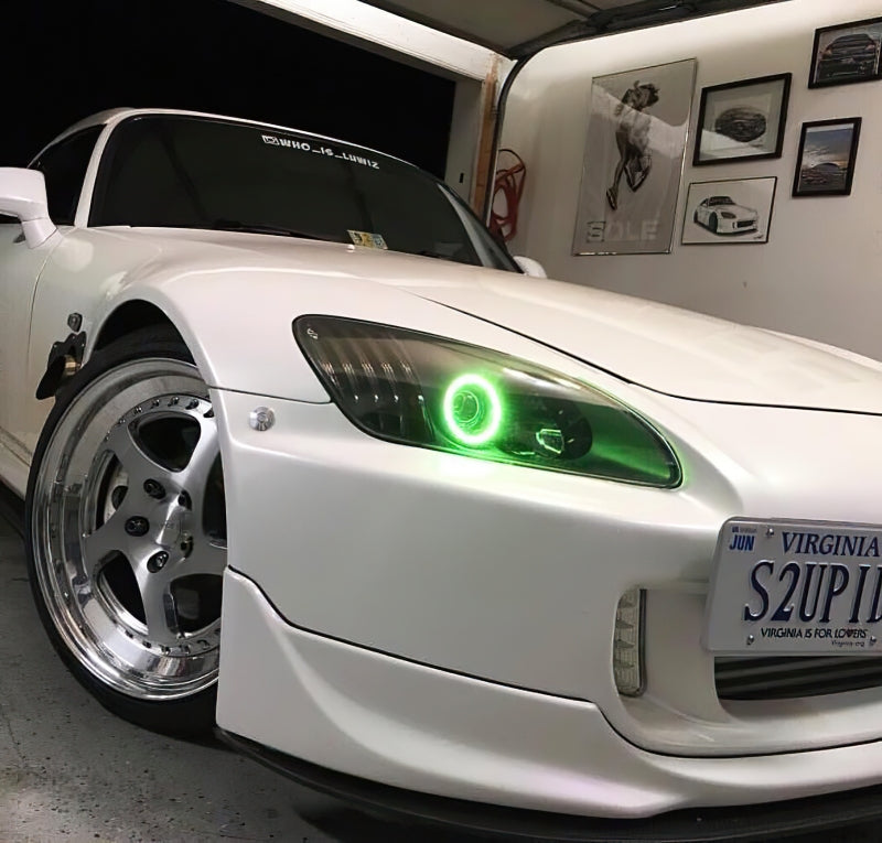 Oracle 99-09 Honda S00 LED Headlight Halo Kit - Green-thumbmail-2