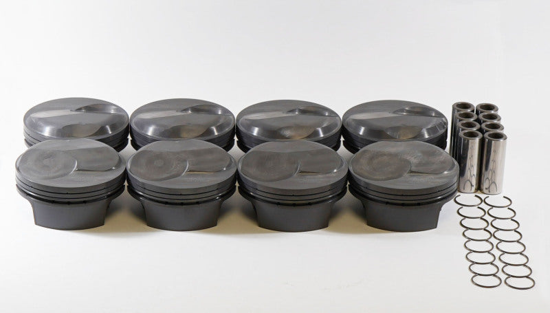 Mahle Chevy Big Block 600cid 4.605Bore 4.5Stk 6.385Rod 0.990Pin Forged Dome PowerPak Pistons-thumbmail-1