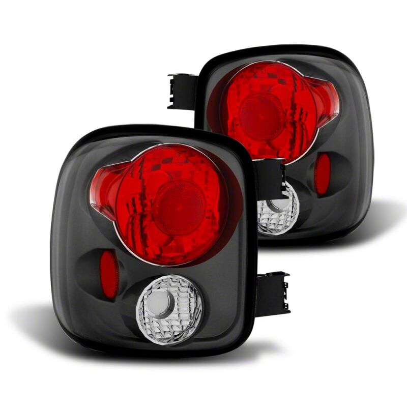Raxiom 99-02 Chevrolet Silverado 1500 Stepside Axial Series Tail Lights- Black- Smoked Lens-thumbmail-1