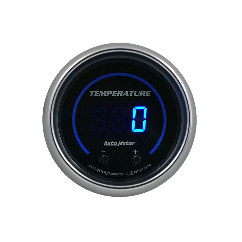 Autometer 52.4mm Black Switchable 60-340 Degrees F / 40-170 Degrees C Cobalt Elite Digital Gauge-thumbmail-2