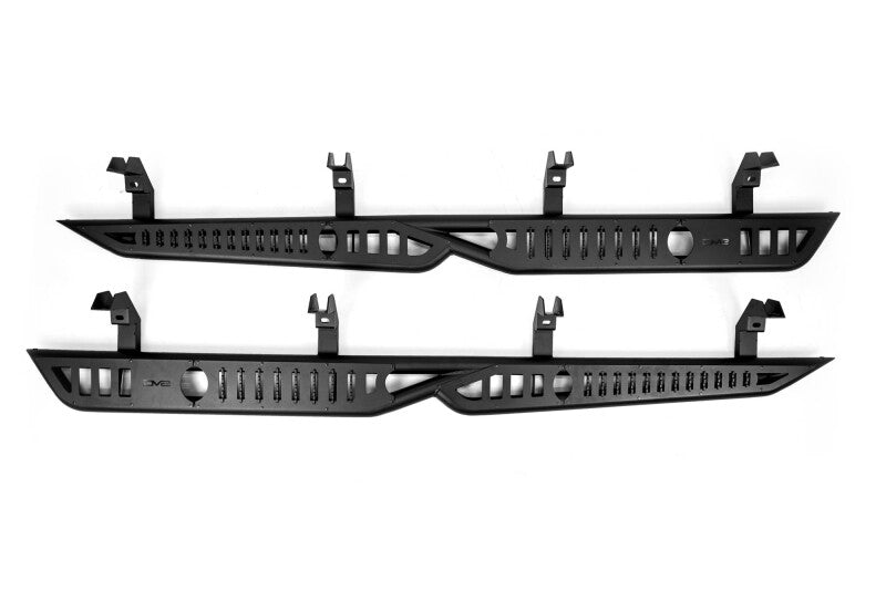 DV8 Offroad 19-24 GMC Sierra 1500 Crew Cab OE Plus Side Steps - Black Steel-thumbmail-9