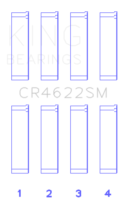 King Engine Bearings Subaru Fb20 (Size +0.25mm) Connecting Rod Bearing Set-thumbmail-2