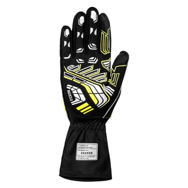 Sparco  K-Arrow+ Black and Yellow Karting Gloves Size 9-thumbmail-2