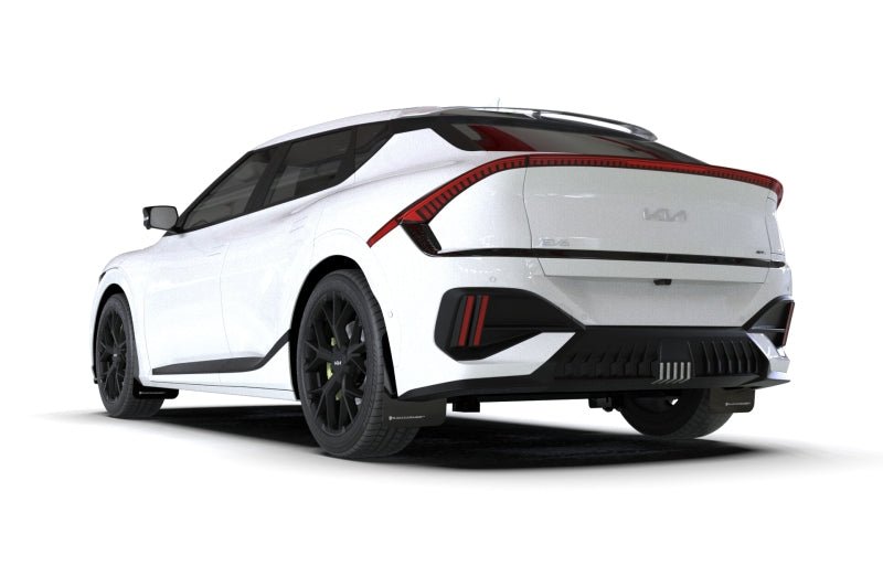 Rally Armor 25-26 Kia EV6 Base Light/GT/GT-Line Black Mud Flap - Metallic Black Logo-thumbmail-1
