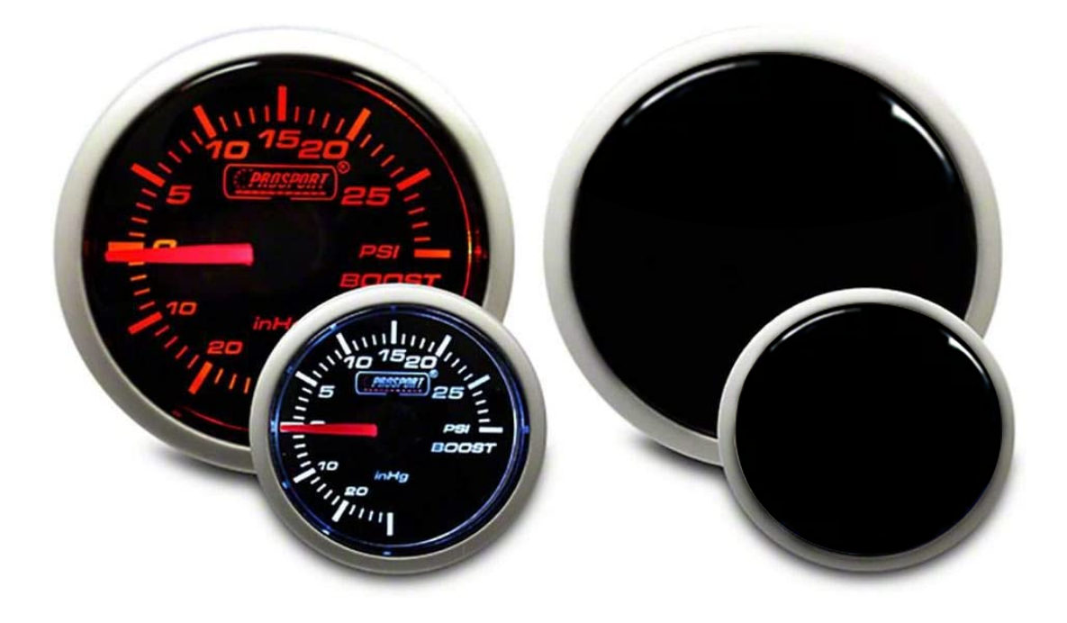2-1/16" Amber / White  Electrical Boost Gauge-thumbmail-1
