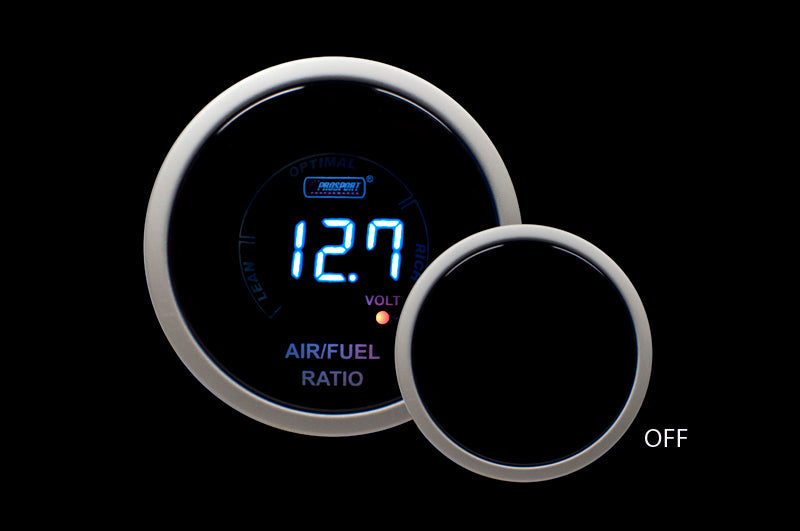 2-1/16" Digital Air Fuel Ratio & Volt Gauge - Blue-thumbmail-4