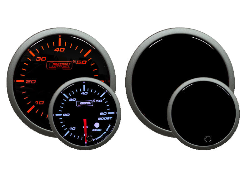 2-1/16" Premium Amber / White Electric Boost gauge 0-60 PSI-thumbmail-2