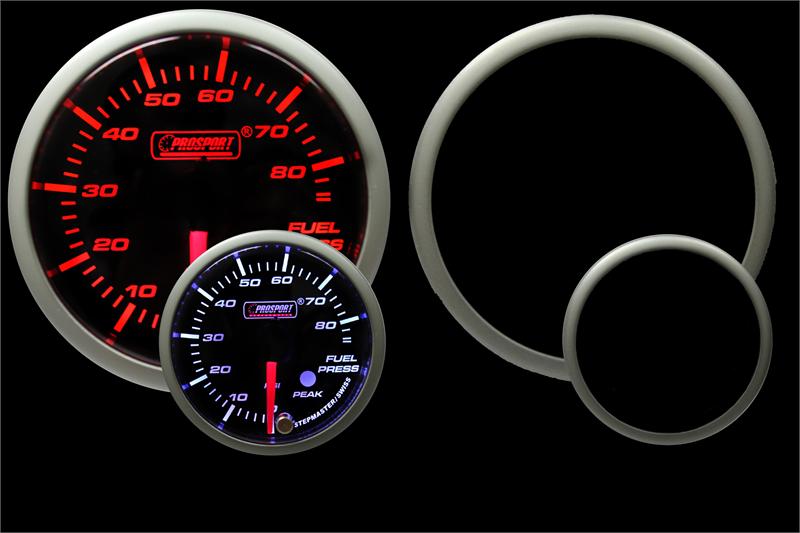2-1/16" Premium Amber/White Fuel Pressure Gauge-thumbmail-4