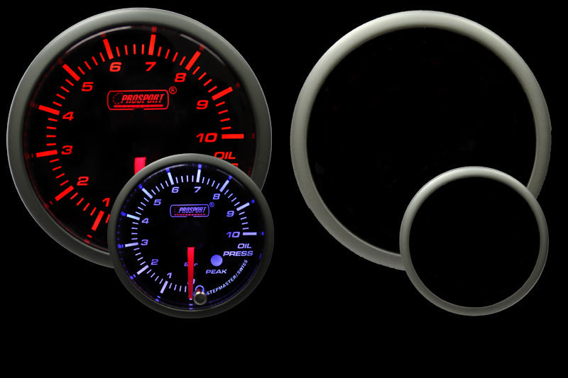 2-1/16" Amber/White Premium Metric Oil Pressure Gauge-thumbmail-3