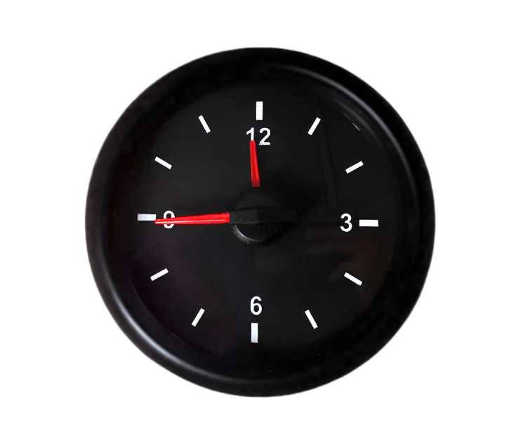 2-1/16" Electrical 12 Volt Analog Clock Gauge-thumbmail-1