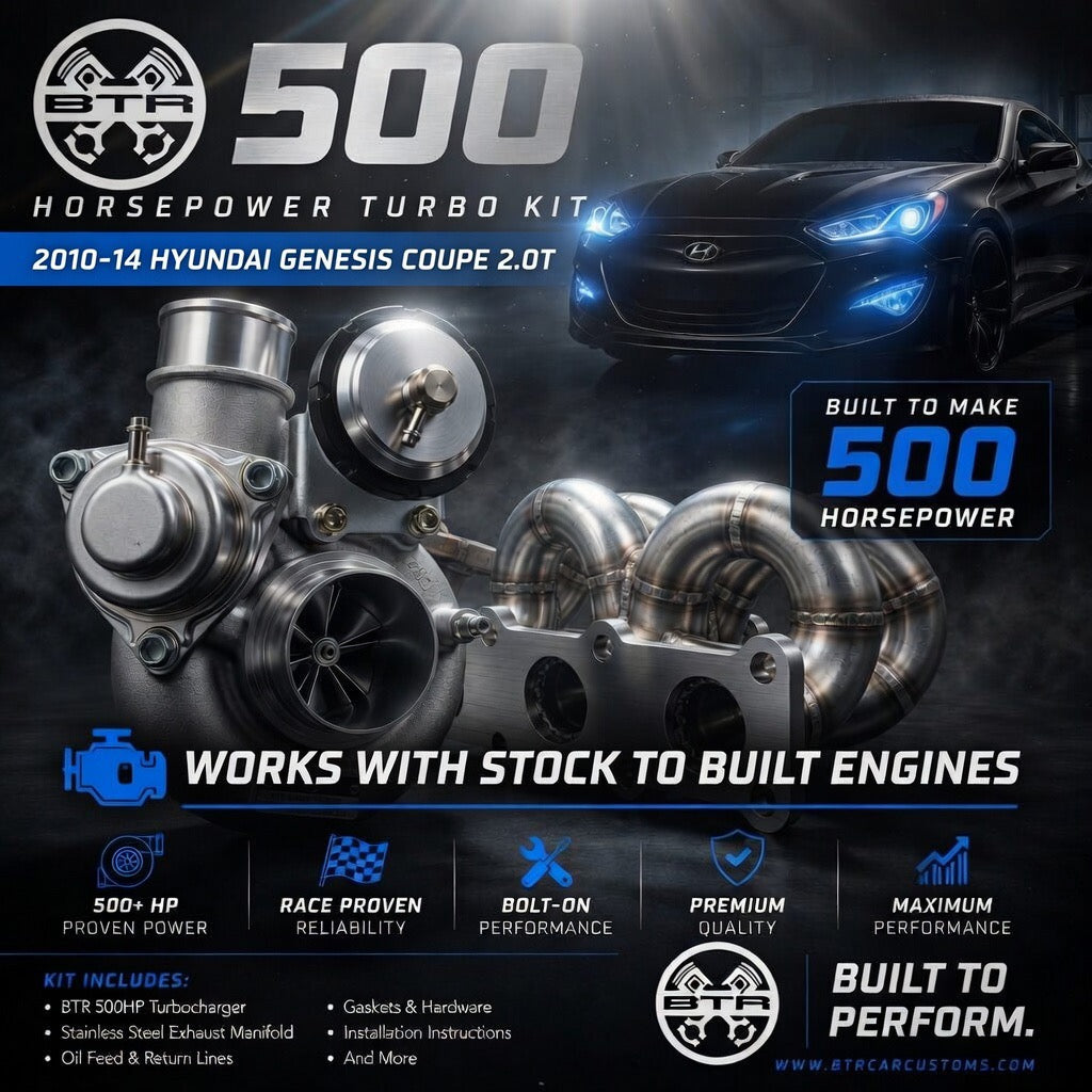 BTR 500 horsepower turbo kit for 2010-2014 Hyundai Genesis Coupe 2.0T