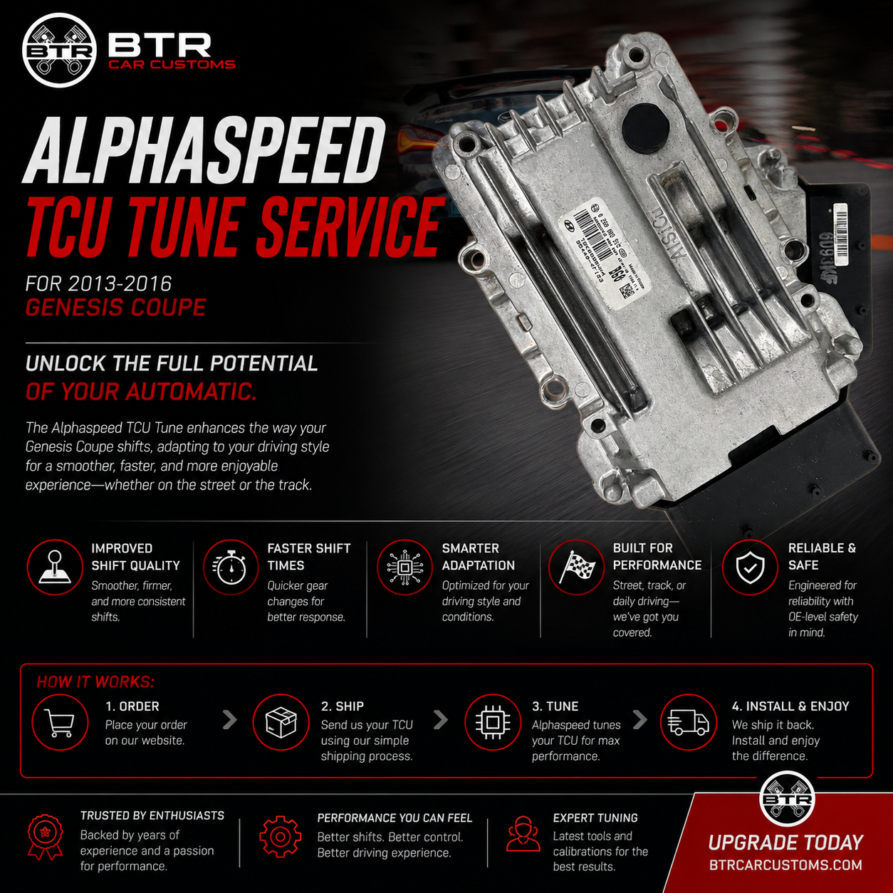 Alphaspeed TCU Tune Service (2013-2016 Genesis Coupe)