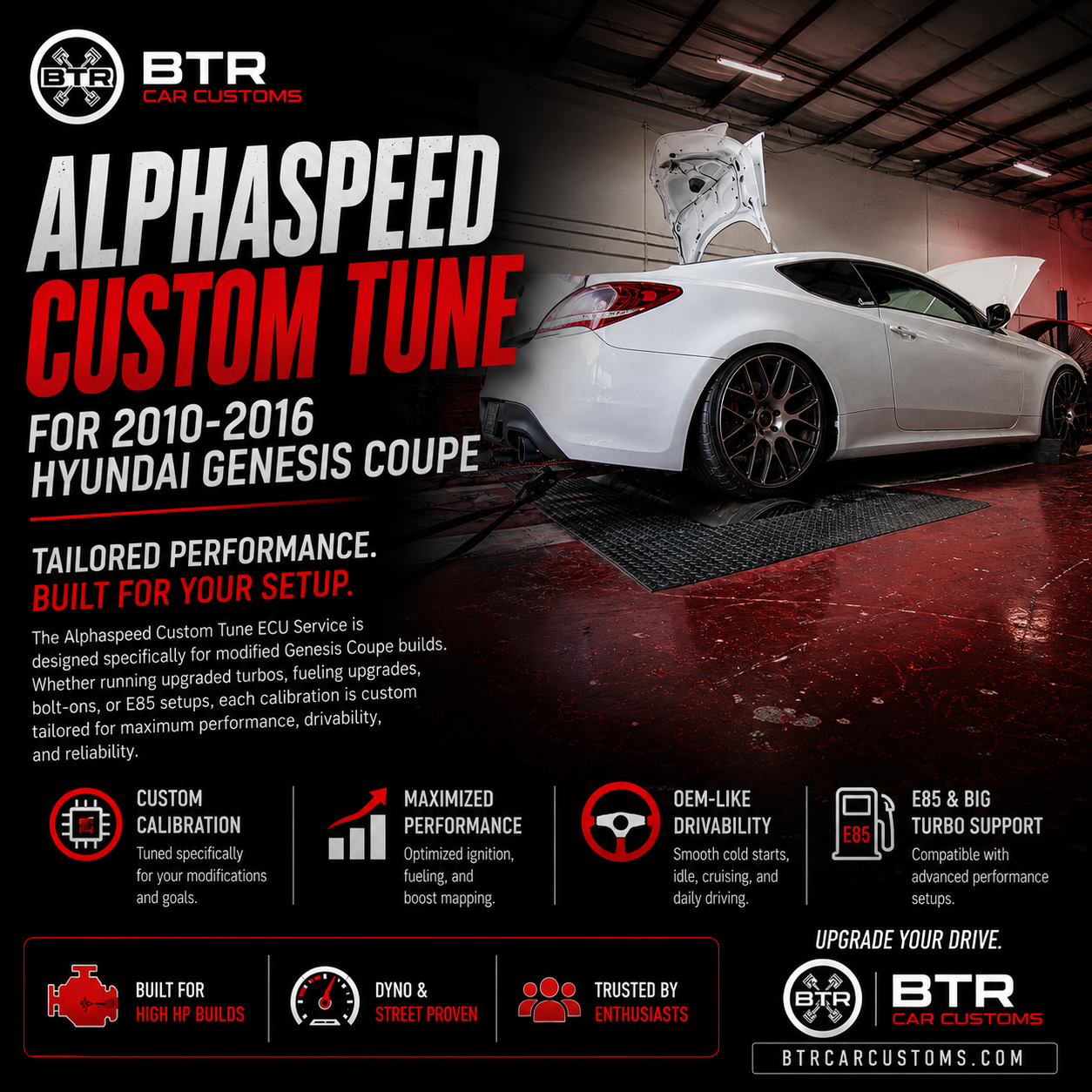 Alphaspeed Custom Tune ECU Service (2010-2016 Genesis Coupe)