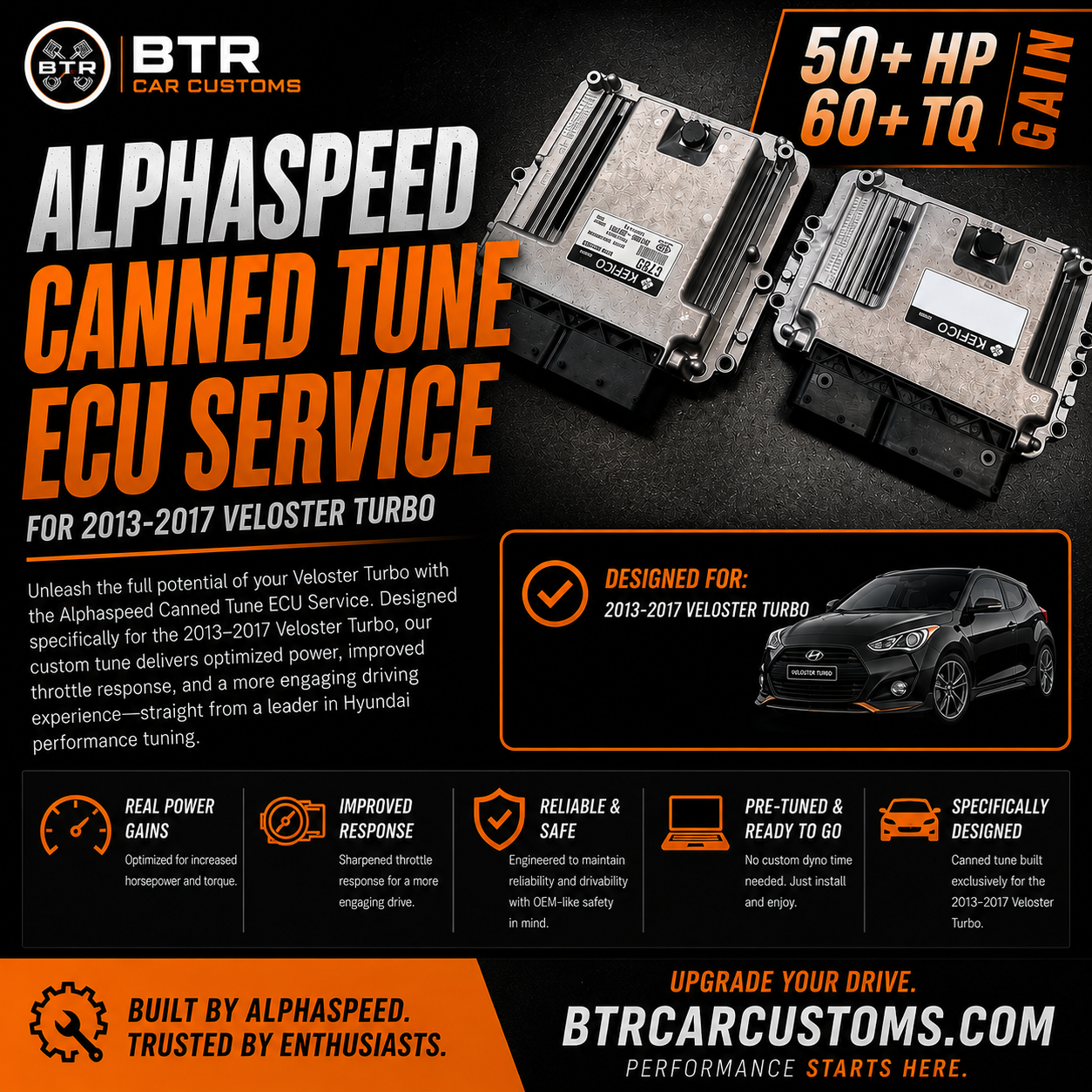 Alphaspeed Canned Tune ECU Service (2013-2017 Veloster Turbo)
