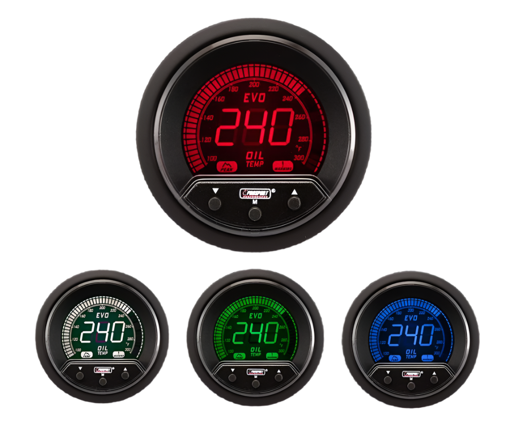 2-1/16" Premium Evo Electrical Oil Temperature Gauge-thumbmail-1