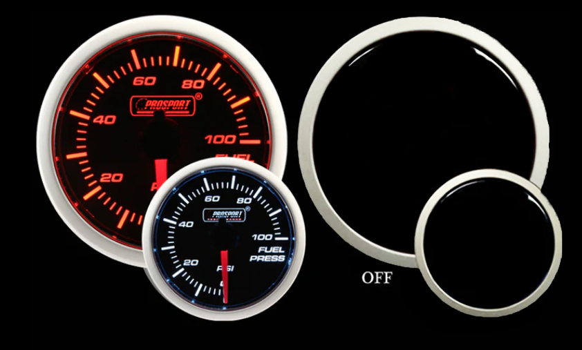 2-1/16" Amber / White -  Fuel Pressure Gauge-thumbmail-4
