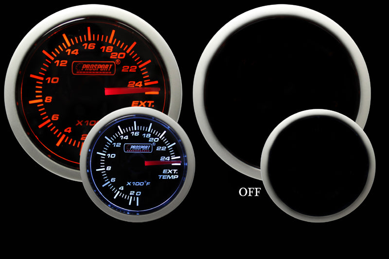 2-3/8" Amber / White -  Exhaust Gas Temperature Gauge-thumbmail-3