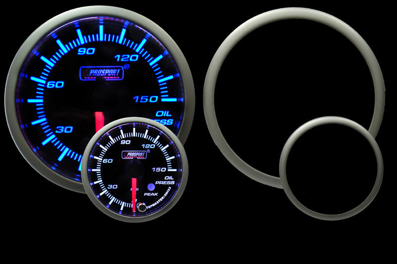 2-1/16" Premium Blue/White Oil Pressure Gauge-thumbmail-4