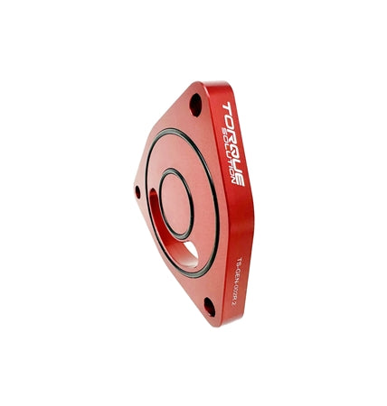 Torque Solution V2 Blow Off BOV Sound Plate (Red): Multiple Applications-thumbmail-1
