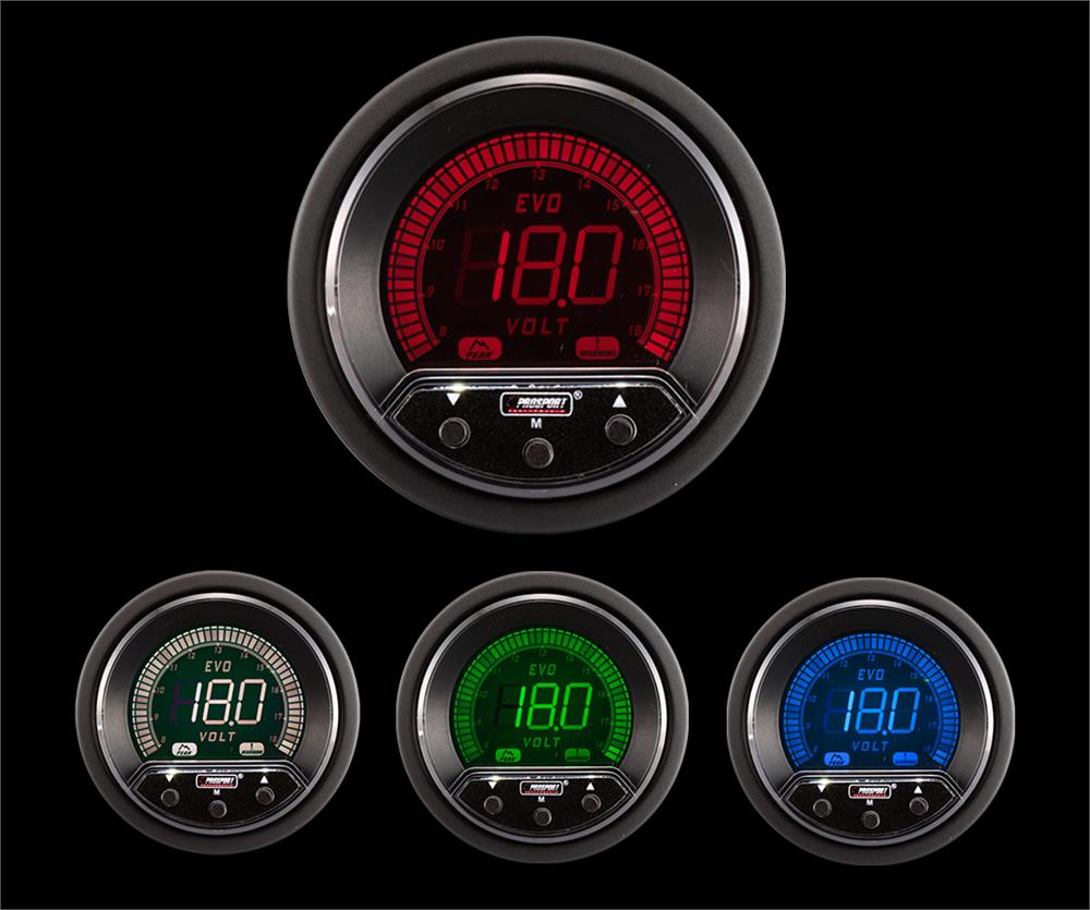 2-1/16" Premium Evo Electrical Volt Gauge-thumbmail-4