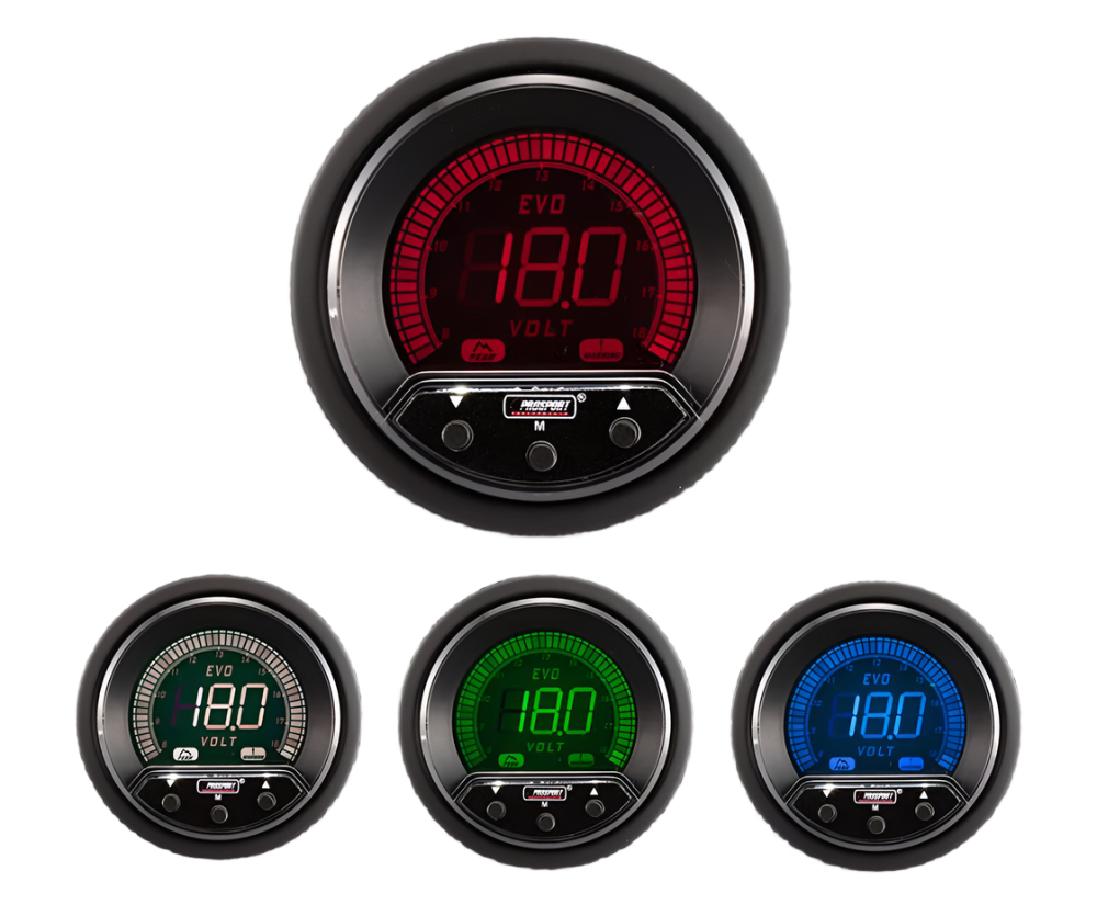 2-1/16" Premium Evo Electrical Volt Gauge-thumbmail-1