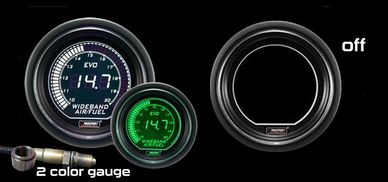 2-1/16" EVO Wideband White/Green Digital Air Fuel Ratio kit--thumbmail-4