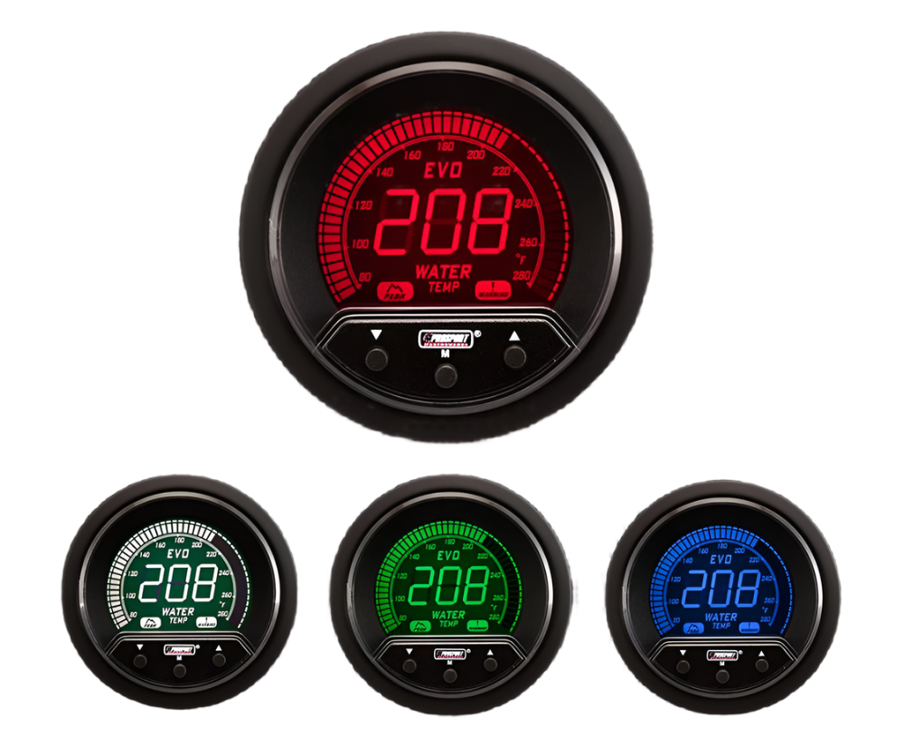 2-1/16" Premium Evo Electrical Water Temperature Gauge-thumbmail-1