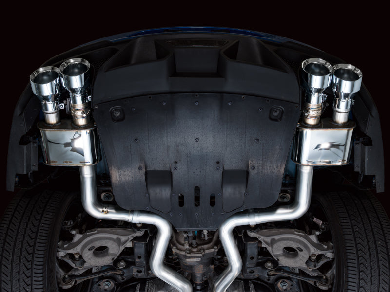 AWE Tuning 21-23 Ford Mustang Mach 1 SwitchPath Cat Back Exhaust w/ Quad Chrome Silver Tips-thumbmail-7