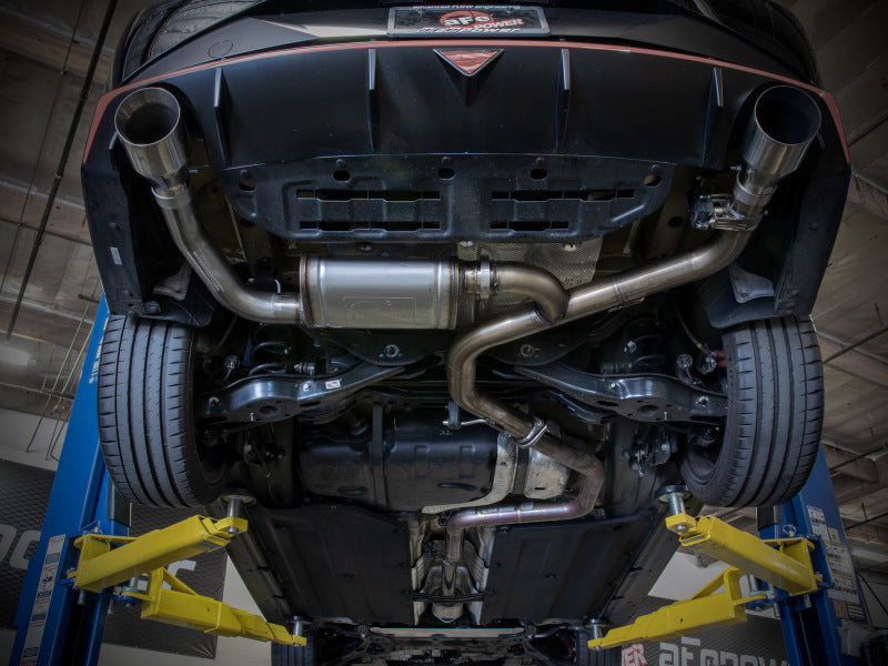aFe Takeda Hyundai Elantra N 22-23 L4-2.0L (t) 3in SS Axle-Back Exhaust System w/ Black Tips-thumbmail-3