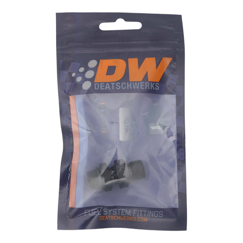 DeatschWerks 6AN ORB Male to 6AN ORB Male Swivel Adapter - Anodized Matte Black-thumbmail-2