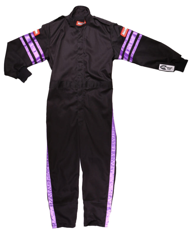 RaceQuip Purple Trim SFI-1 JR. Suit - Kids Large-thumbmail-3