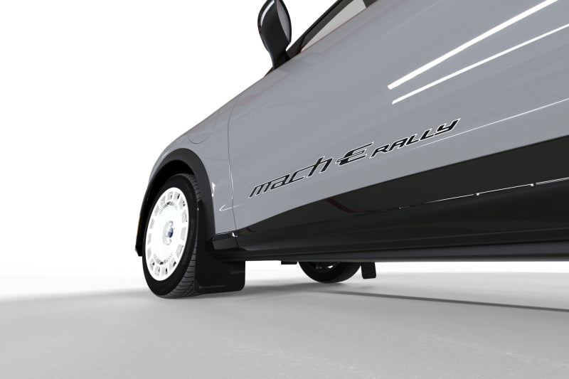 Rally Armor 2021-24 Ford Mach-E Rally Edition Black UR Mud Flap Metallic Black Logo-thumbmail-5