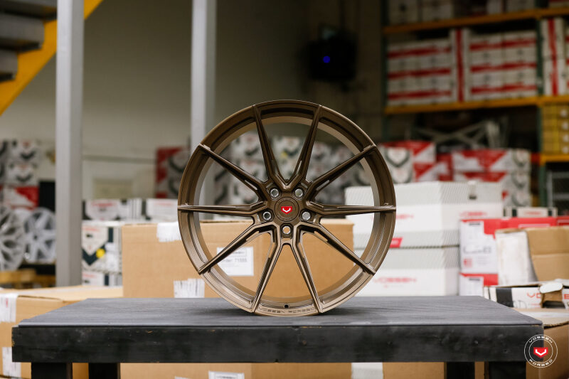 Vossen Forged Evo-2R 20x10 / ET23 / 5x120 - Satin Bronze - Chevy C8 Z06 Fitment - Front-thumbmail-1
