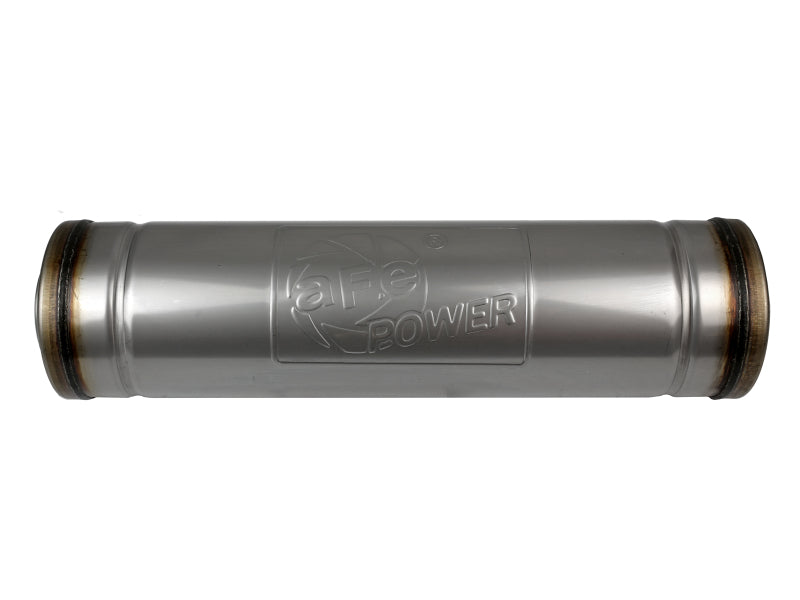 aFe MACH Force-Xp 409 SS Muffler 3in Center/Center 18in L X 5in Dia - Round Body-thumbmail-3