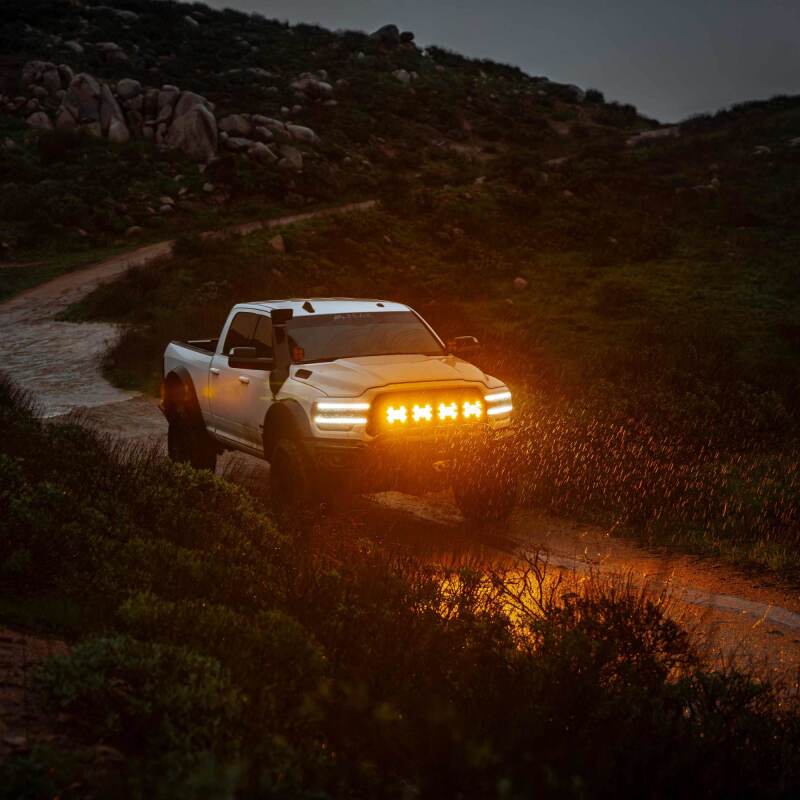 KC HiLiTES SlimLite 8in. LED Light Shield (Shield Only) - Amber-thumbmail-6