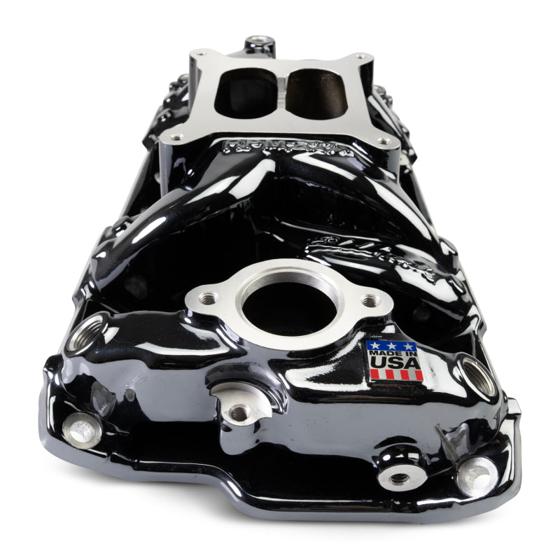 Edelbrock Chevy Small Block Performer RPM AIR-Gap Intake Manifold Black Plasma Finish-thumbmail-7