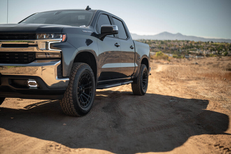 DV8 Offroad 19-24 GMC Sierra 1500 Crew Cab OE Plus Side Steps - Black Steel-thumbmail-10