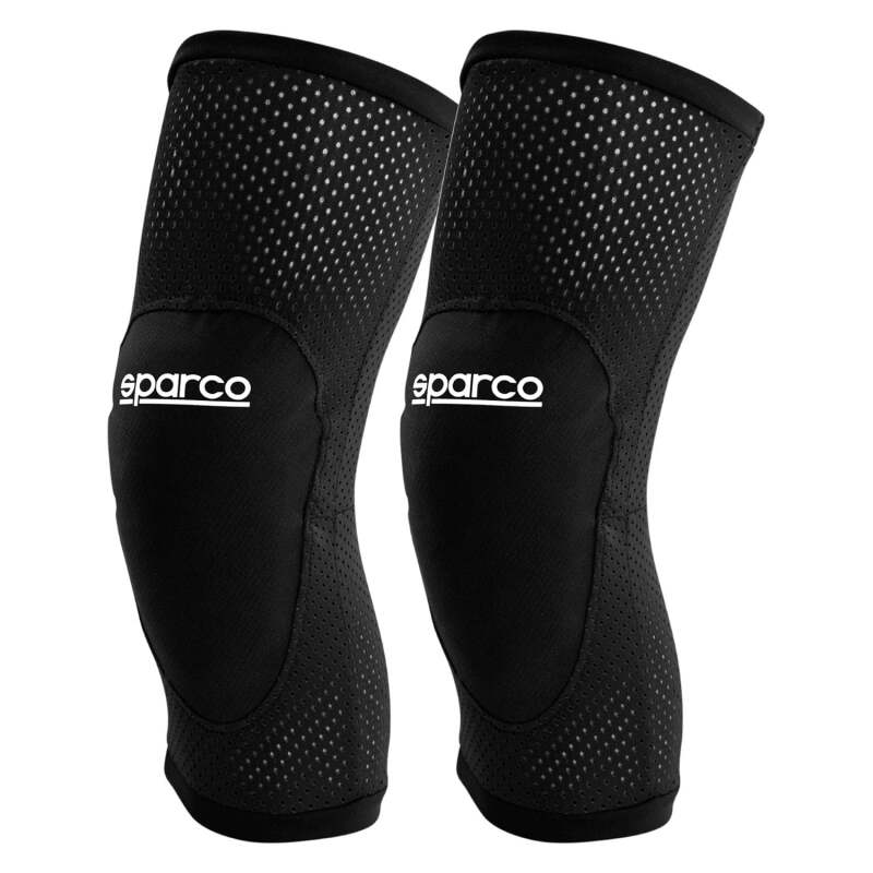 Sparco Kart Knee Pads - Black (Medium)-thumbmail-1