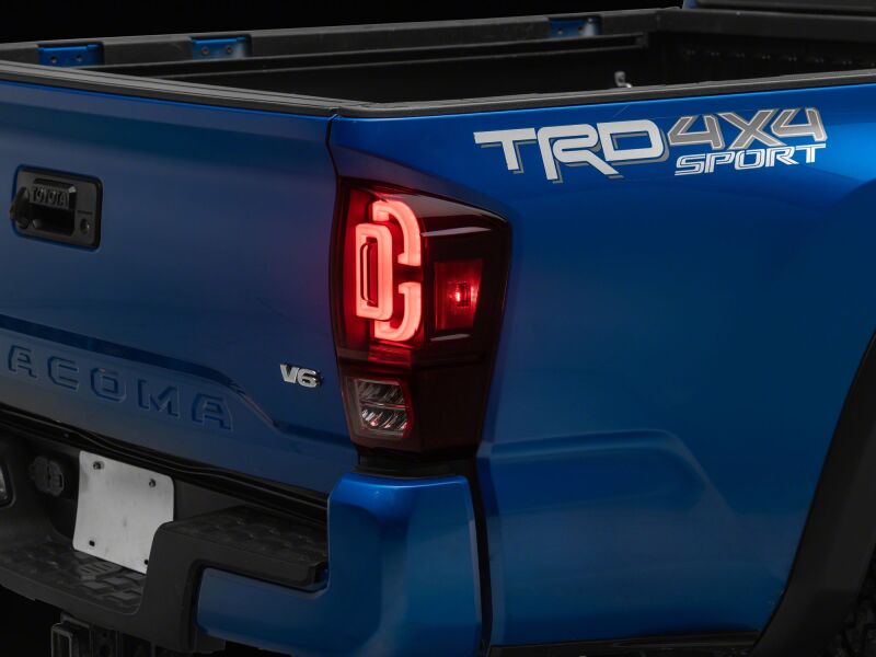 Raxiom 16-23 Toyota Tacoma XW Series Sequential LED Tail Lights- Black Housing- Red Lens-thumbmail-6