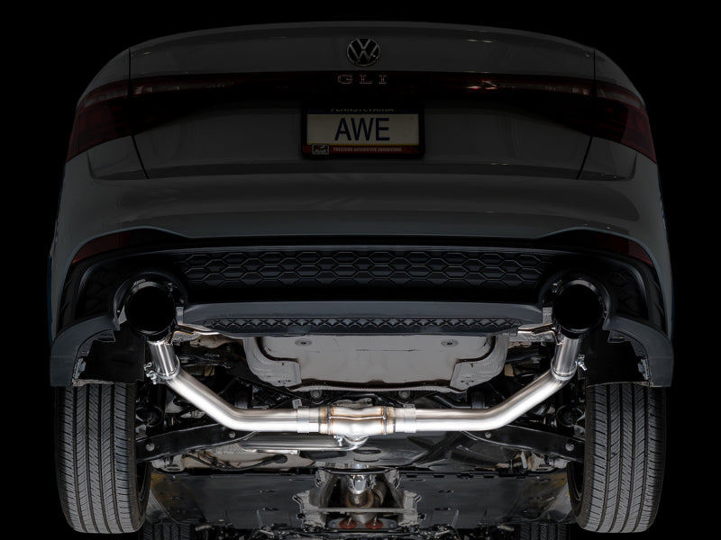 AWE 22-25 Volkswagen Jetta GLI Track Edition Exhaust - Diamond Black Tips-thumbmail-7