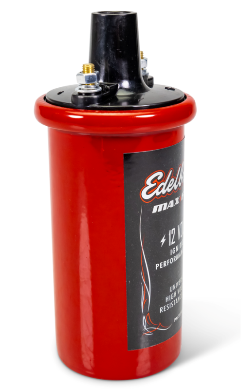 Edelbrock Ignition Coil - Electric Oil Filled - .70 PR Red w/ Black Top-thumbmail-6