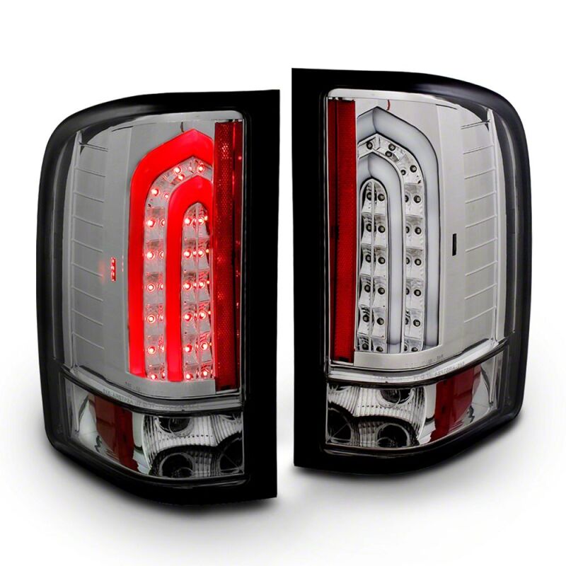 Raxiom 07-13 Chevrolet Silverado 1500 G2 LED Tail Lights- Black Housing- Smoked Lens-thumbmail-1