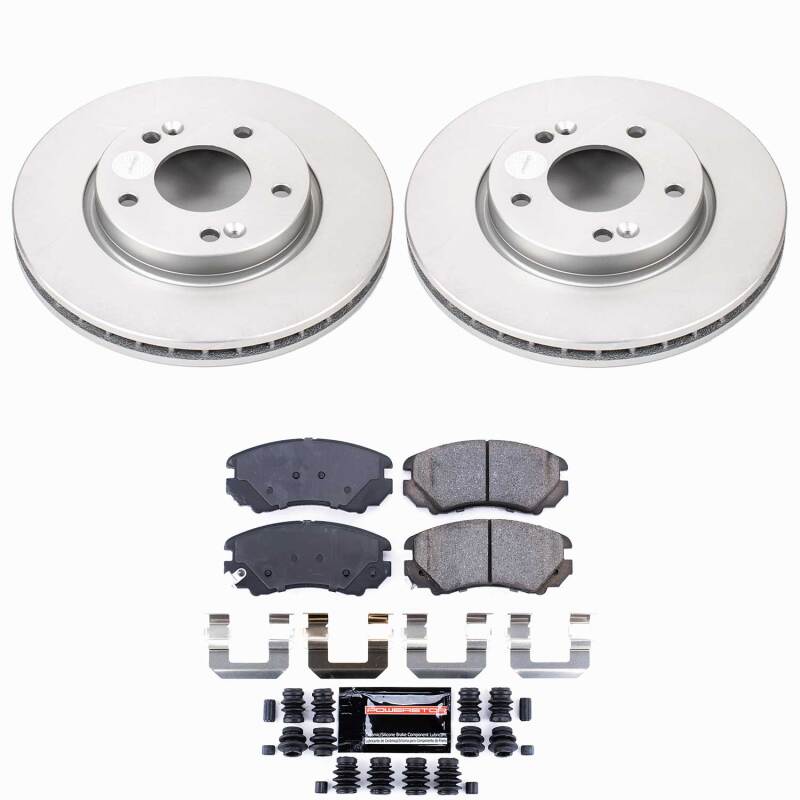 Power Stop 07-10 Hyundai Elantra Front Z23 Coated Brake Kit-thumbmail-1