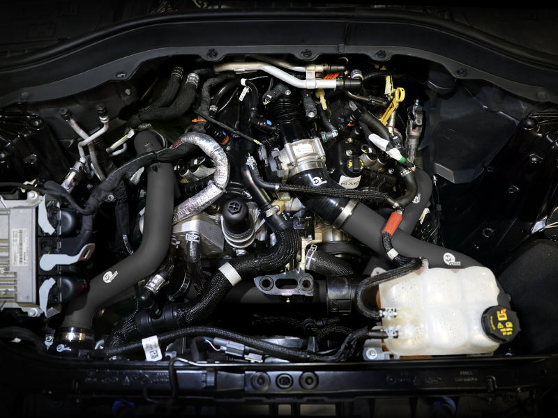 aFe BladeRunner 2 1/4in Intercooler Hot Side Charge Pipe 22-23 Ford Explorer V6-3.0L (tt) - Black-thumbmail-2