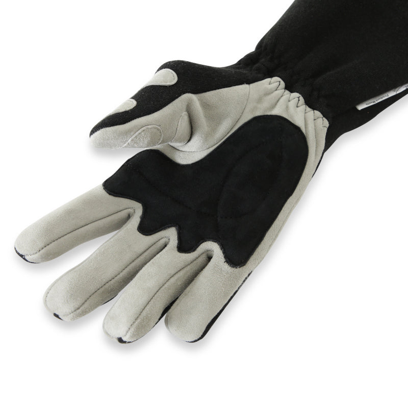 RaceQuip SFI-5 Gray/Black Large Long Angle Cut Glove-thumbmail-3