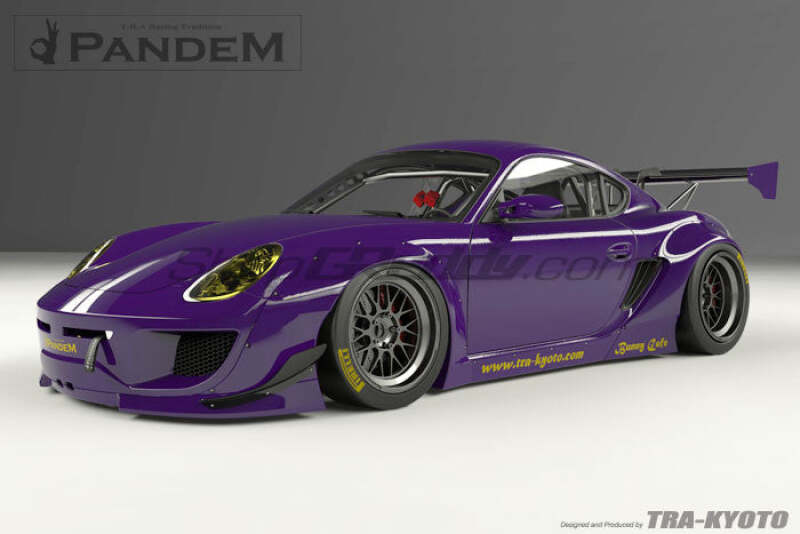 GReddy Pandem RB 09-12 Porsche Cayman Complete Wide Body Aero Kit WITH WING (Special Order)-thumbmail-1